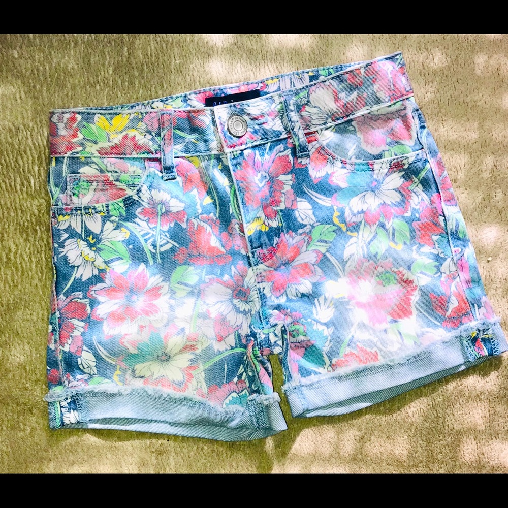 GAP Floral Denim Shorts